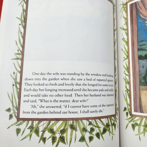 VINTAGE Rapunzel Fairy Tale Brothers Grimm Book Children's 0803706553 1989 - Picture 7 of 11